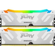 DDR5 48GB (2x24GB) 8000 MHz Renegade RGB White/Silver Kingston Fury (ex.HyperX) (KF580C38RWAK2-48) (UA)