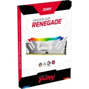 DDR5 48GB (2x24GB) 8000 MHz Renegade RGB White/Silver Kingston Fury (ex.HyperX) (KF580C38RWAK2-48) (UA)