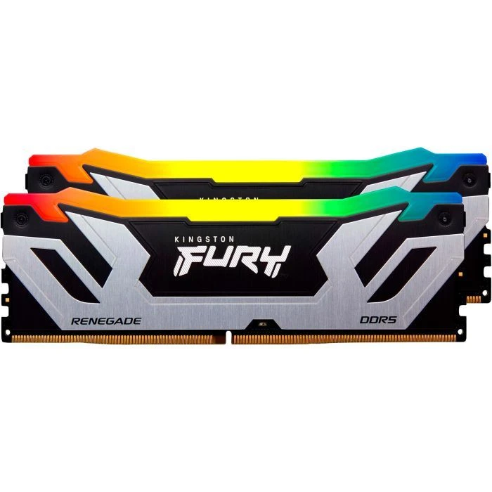DDR5 48GB (2x24GB) 8800 MHz Renegade RGB Black/Silver Kingston Fury (ex.HyperX) (KF588CU42RSAK2-48) (UA)