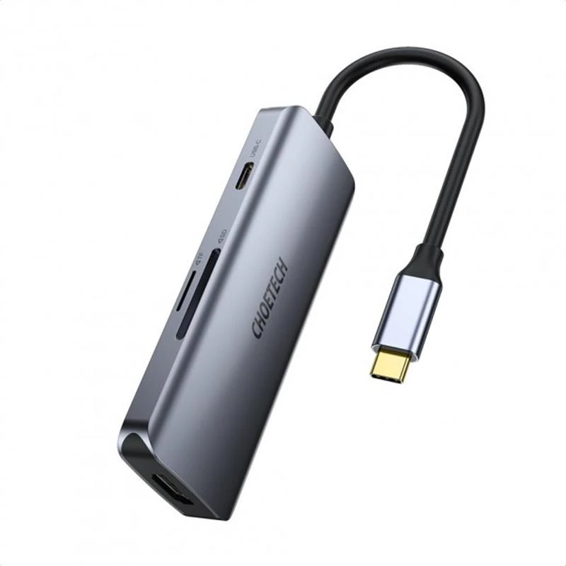 Концентратор Choetech HUB-M19 7 в 1 USB-C до HDMI Мультіпортовий адаптер Тип: USB-хаб; Форм-фактор: