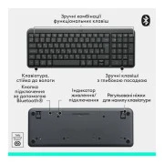 Logitech K250 Bluetooth/Wireless UA Graphite (920-013822) (UA)