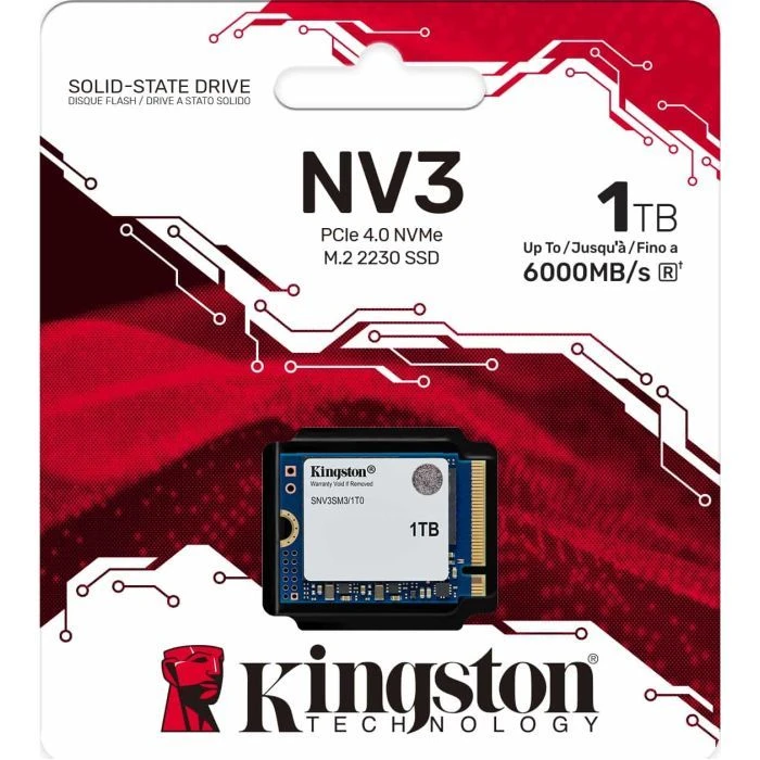 M.2 2230 1TB NV3 Kingston (SNV3SM3/1T0) ; Объем памяти: 1 TB; Тип