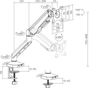 Настільна стійка OfficePro MA451B Black (UA)