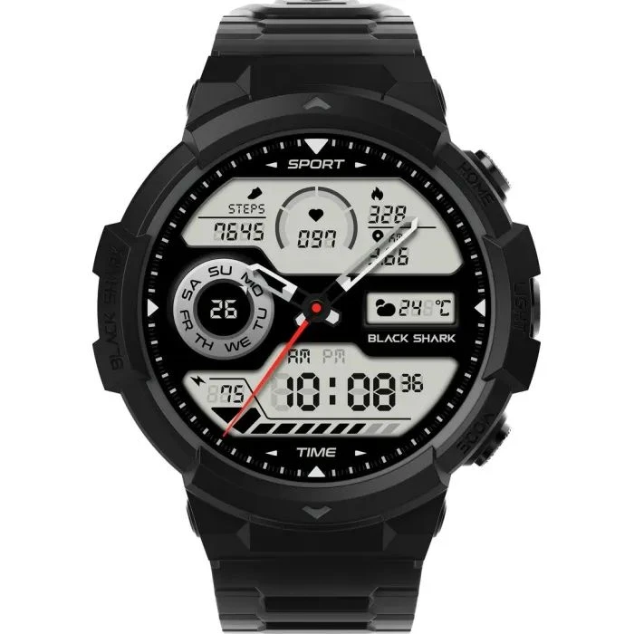 Смарт-годинники Black Shark GS3 Sport BS-W2402 Mist Black (1149171) (UA) ; Форма годин: круглі; Операційна