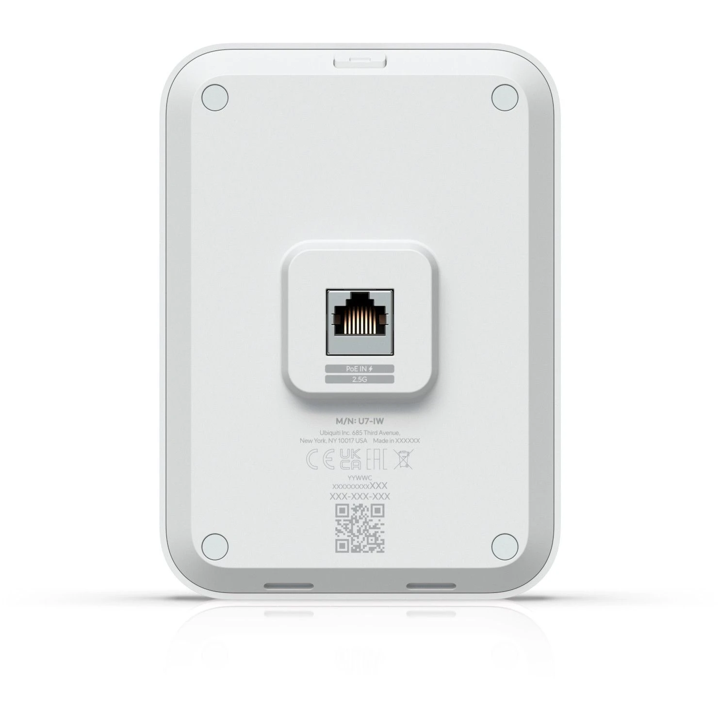 Точка доступу Ubiquiti UniFi U7 In-Wall (U7-IW) Порти управління: немає;
