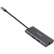 USB-хаб PowerPlant USB Type-C Grey (CA913497)