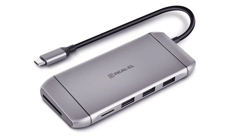 USB-хаб REAL-EL CQ-900 3 порти (EL123110003)