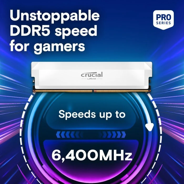 DDR5 32GB (2x16GB) 6400 MHz Pro Overclocking White Micron (CP2K16G64C38U5W) (UA)