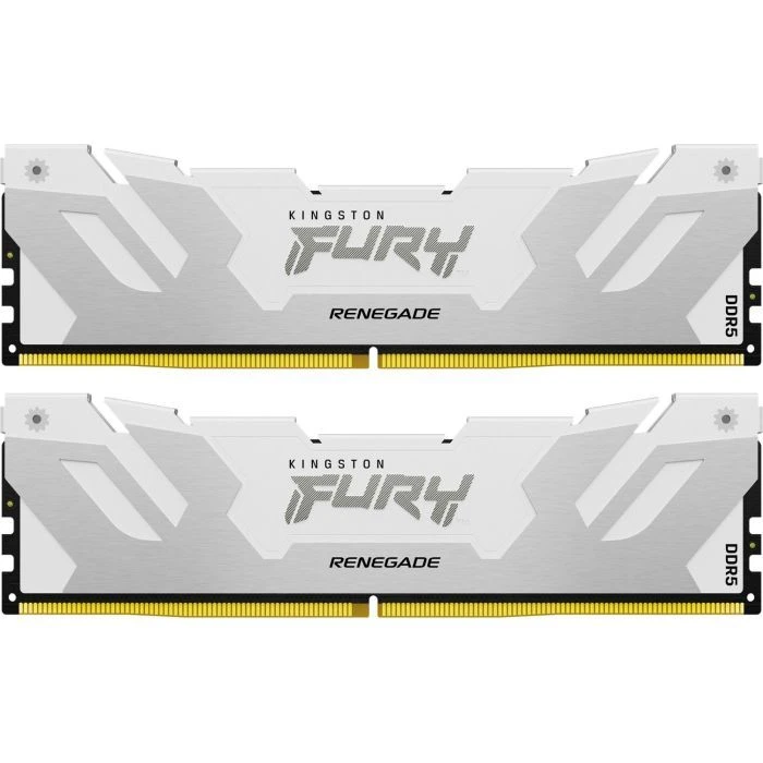 DDR5 48GB (2x24GB) 8000 MHz Renegade White/Silver Kingston Fury (ex.HyperX) (KF580C38RWK2-48) (UA)