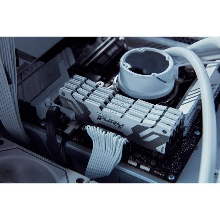 DDR5 48GB (2x24GB) 8000 MHz Renegade White/Silver Kingston Fury (ex.HyperX) (KF580C38RWK2-48) (UA) Об'єм пам'яті: 48 Гб; Кількість