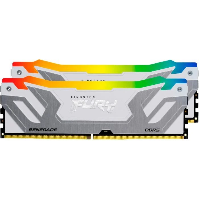 DDR5 48GB (2x24GB) 8800 MHz Renegade RGB White/Silver Kingston Fury (ex.HyperX) (KF588CU42RWAK2-48) (UA) ; Объем памяти: 48 Гб; Количество