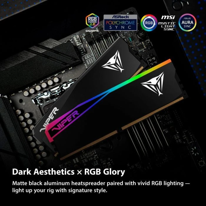 DDR5 64GB (2x32GB) 6400 MHz Viper Elite 5 Ultra RGB Patriot (VEUR564G6432K) (UA)