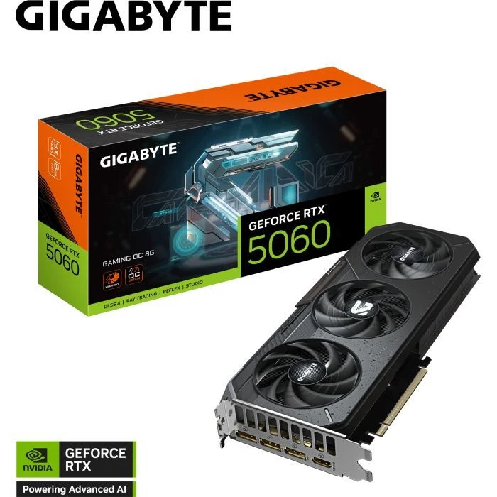 GIGABYTE GeForce RTX5060 8Gb GAMING OC (GV-N5060GAMING OC-8GD) (UA) ; Форм-фактор: стандартний;