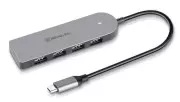 USB-хаб REAL-EL CQ-415 USB Type-C 4-в-1 (EL123110001)