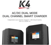 Зарядний пристрій ISDT K4 AC 400W DC 600Wx2 (HP0015.K4) (UA)