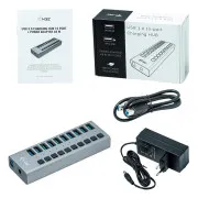 i-Tec USB 3.0 Charging HUB 10 port Plus Power Adapter 48 W (U3CHARGEHUB10)