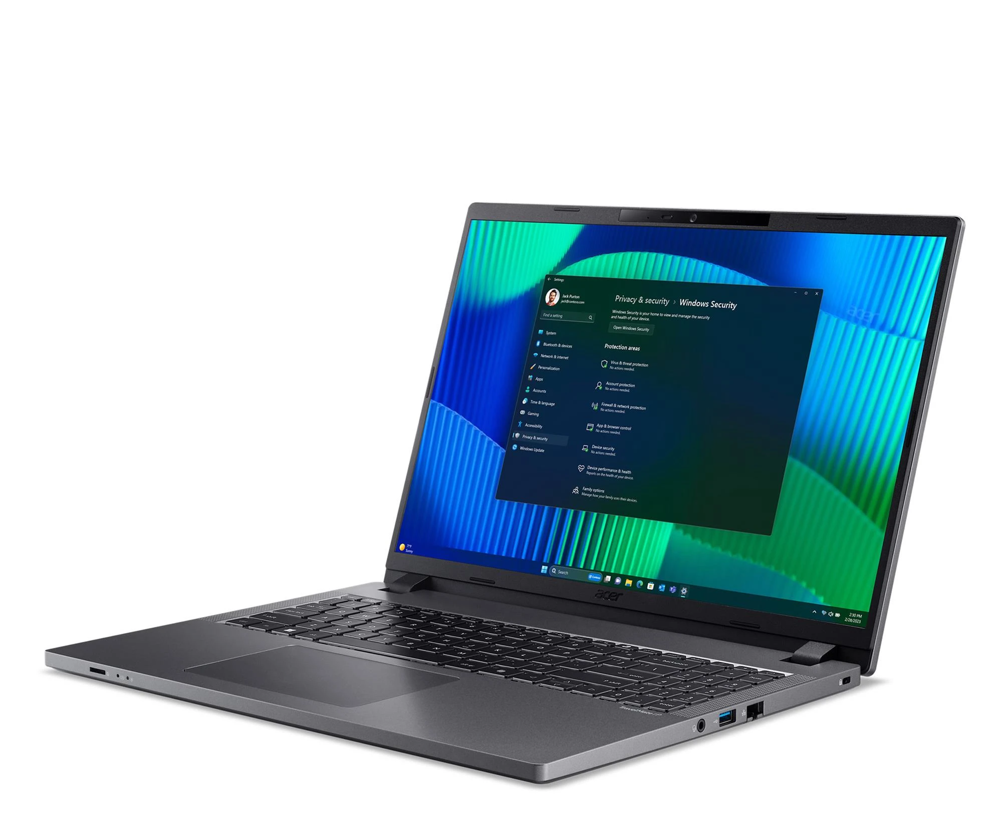 Acer TravelMate P2 16 Ryzen 7 PRO 7735U/32GB/512/Win11 (TMP216-41 || NX.B81EP.002) Процесор: AMD Ryzen™ 7 PRO 7735U (8 ядер, 16