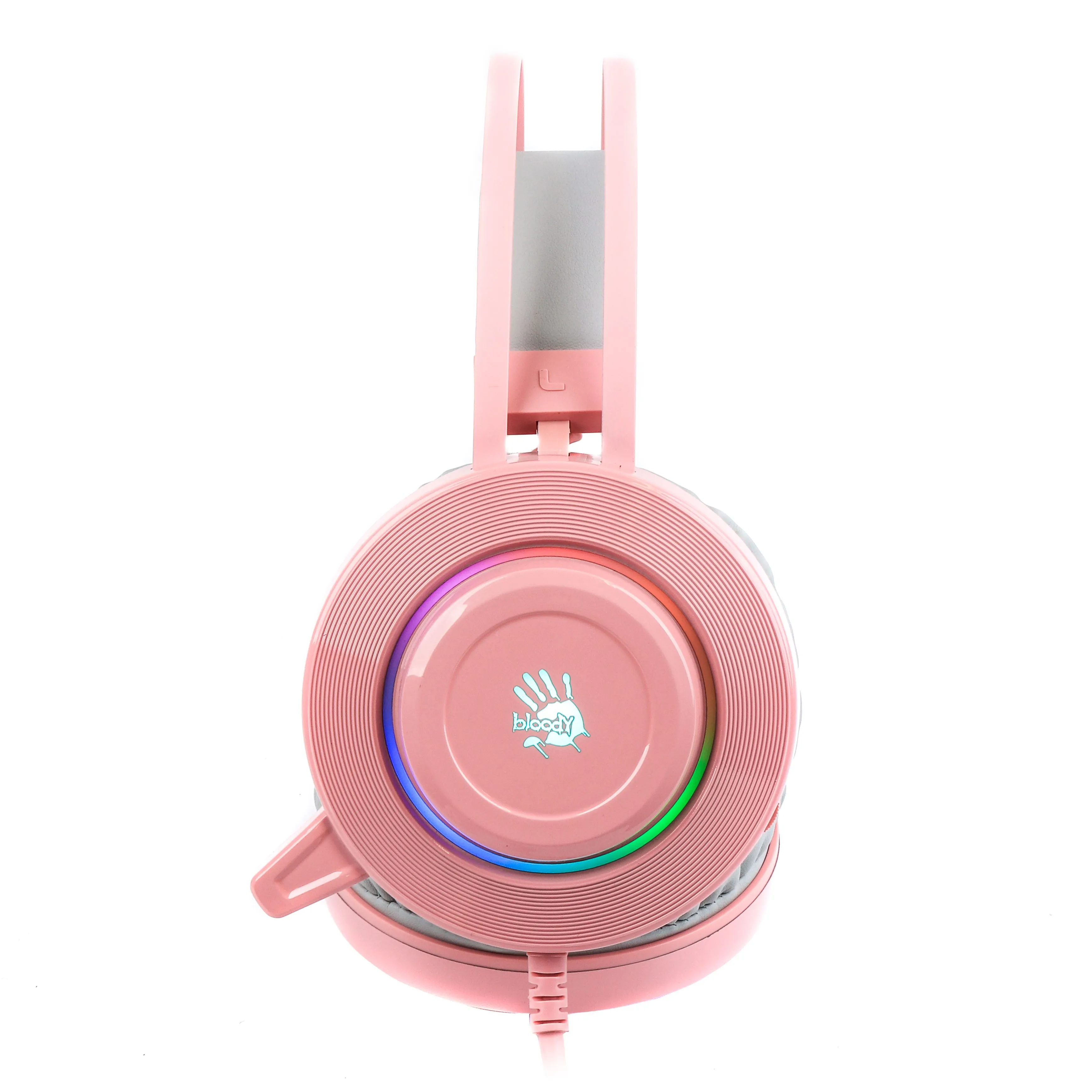 Навушники дротові Гарнітура A4Tech Bloody G521 USB pink (накладні з підсвічуванням) Розмір динаміків: 50 мм з
