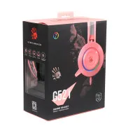 Наушники проводные Гарнитура A4Tech Bloody G521 USB pink (накладные с подсветкой)