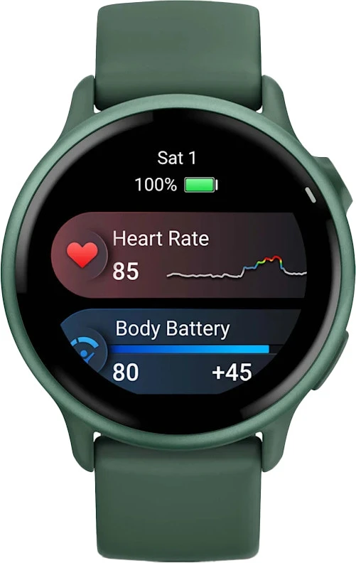Смарт-годинник Garmin Vivoactive 6 Metallic Jasper Green з ремінцем Jasper Green (010-02985-02/42) Бренд: Garmin; Лінійка: Vivoactive 6; iOS: є;