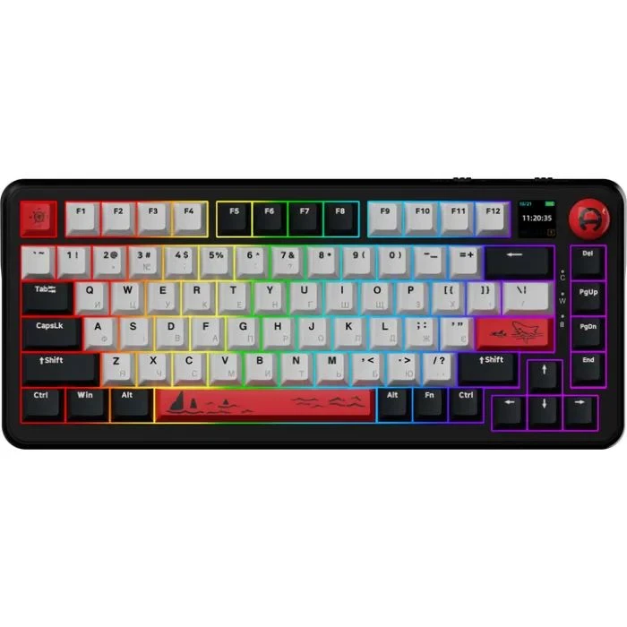 Ajazz AK820 MAX Avocado Switch Black RGB USB/Wireless/Bluetooth UA Black (AK820MAX-AS-BG) (UA) ; Призначення: для телевізора;