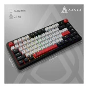 Ajazz AK820 MAX Avocado Switch Black RGB USB/Wireless/Bluetooth UA Black (AK820MAX-AS-BG) (UA)