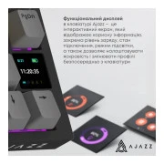 Ajazz AK820 Pro Flying Fish Switch Purple RGB USB/Wireless/Bluetooth UA Purple (AK820PRO-FF-PWB) (UA)