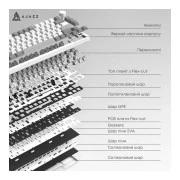 Ajazz AK820 Pro Flying Fish Switch Purple RGB USB/Wireless/Bluetooth UA Purple (AK820PRO-FF-PWB) (UA)