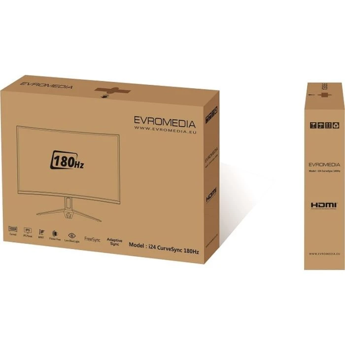 EvroMedia i24 CurveSync 180 Hz (UA) ; Діагональ дисплея: 24; Тип