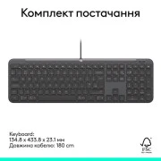 Logitech Signature Slim K620 for Business USB-C UA Graphite (920-013333) (UA)