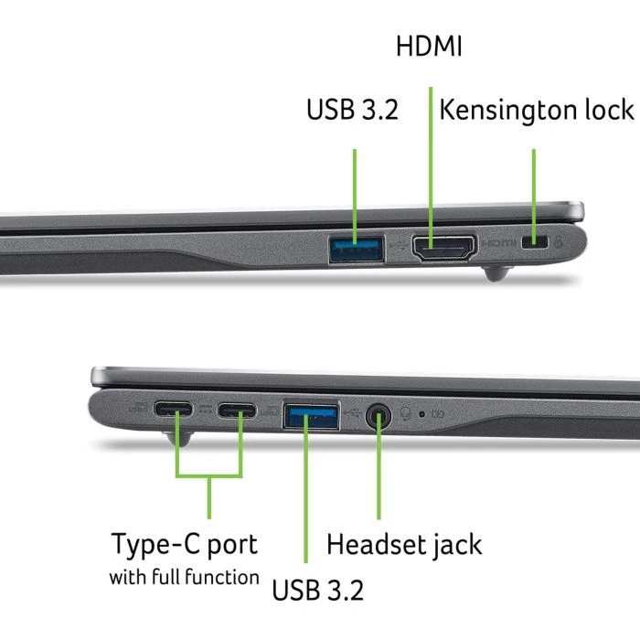 Acer Chromebook Plus CB514-5H (NX.J5XEU.002) (UA) Дисплей; Разрешение: 1920x1200 (WUXGA);