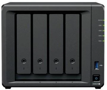 Сетевой накопитель Synology DiskStation DS925+ (UA) Бренд: Synology; Процессор: AMD Ryzen V1500B;