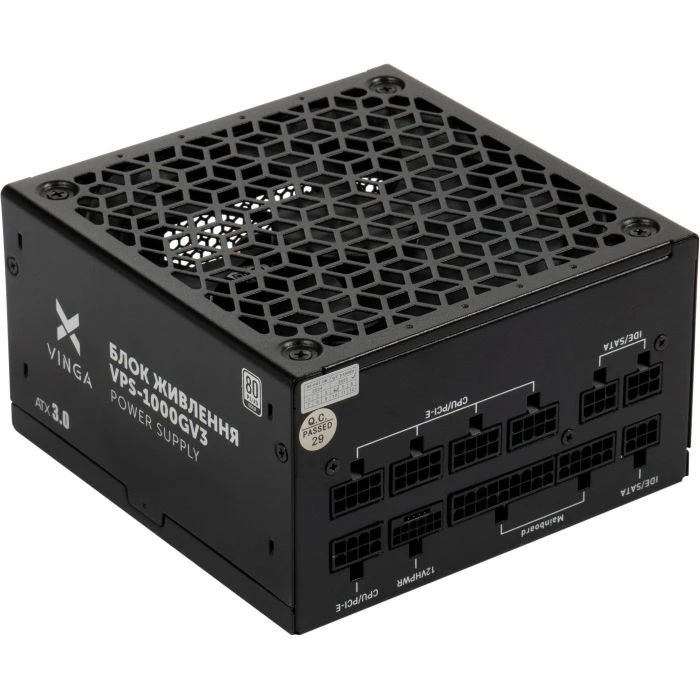 Vinga 1000W (VPS-1000GV3) (UA) ; Стандарт БП: ATX 3.0; Потужність: