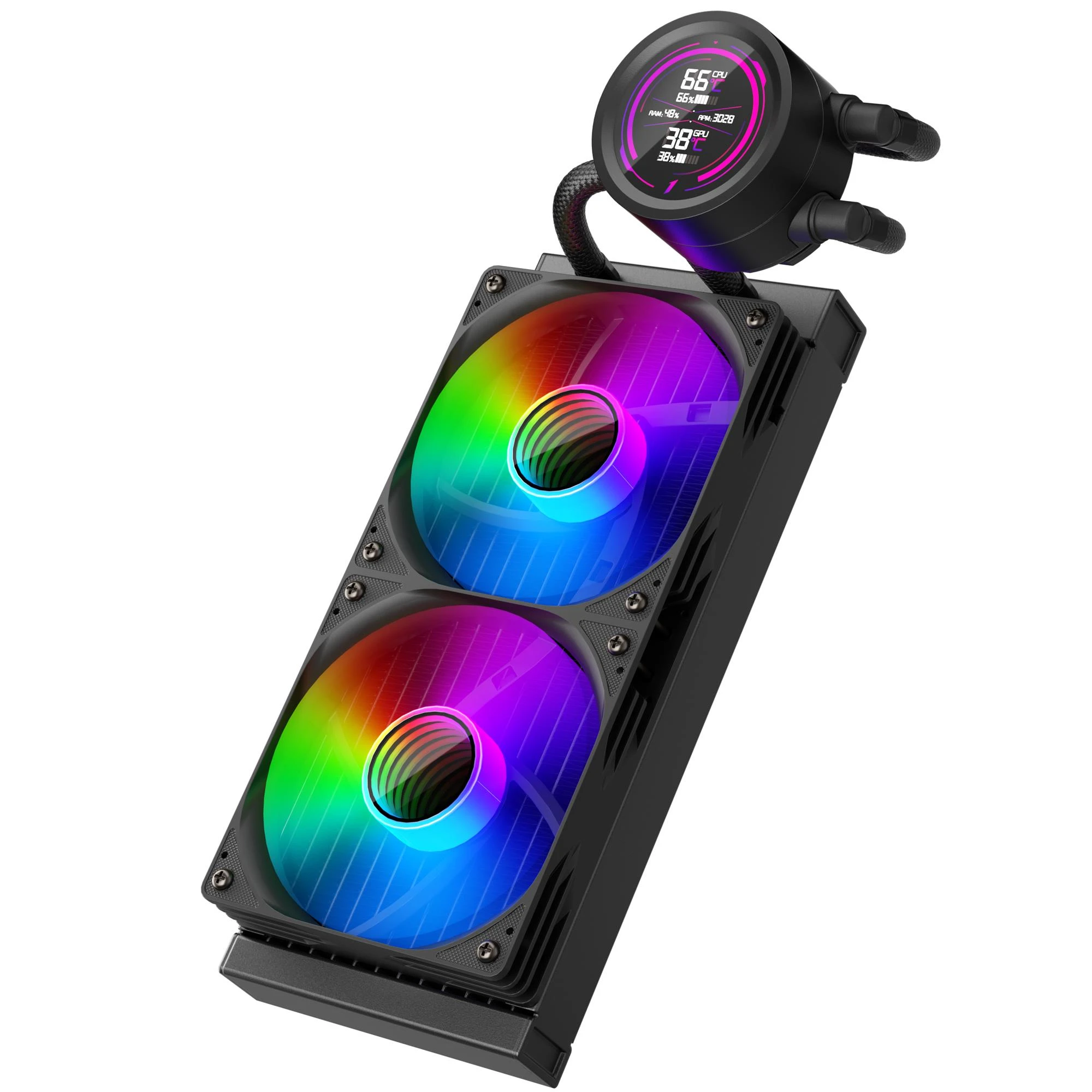 Система водяного охолодження 1stPlayer TS4-240 Black Тип роз'єму: 3-pin, 4-pin; Тип