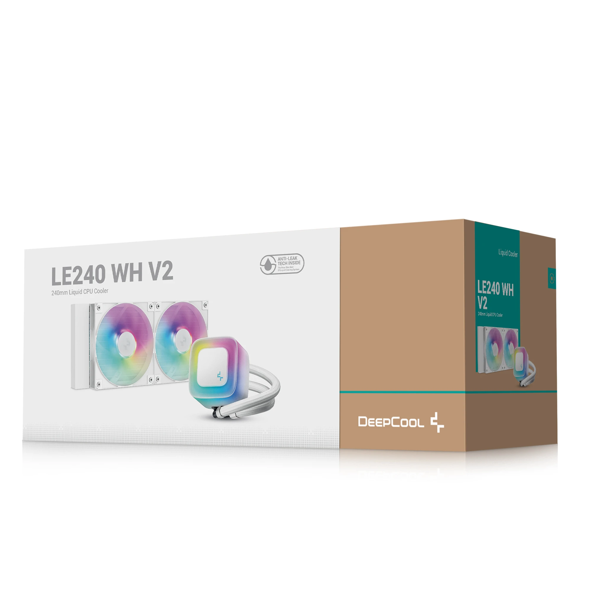 Система водяного охолодження DeepCool LE240 WH V2 (R-LE240-WHAMMN-G-2) (UA) Тип: система водяного