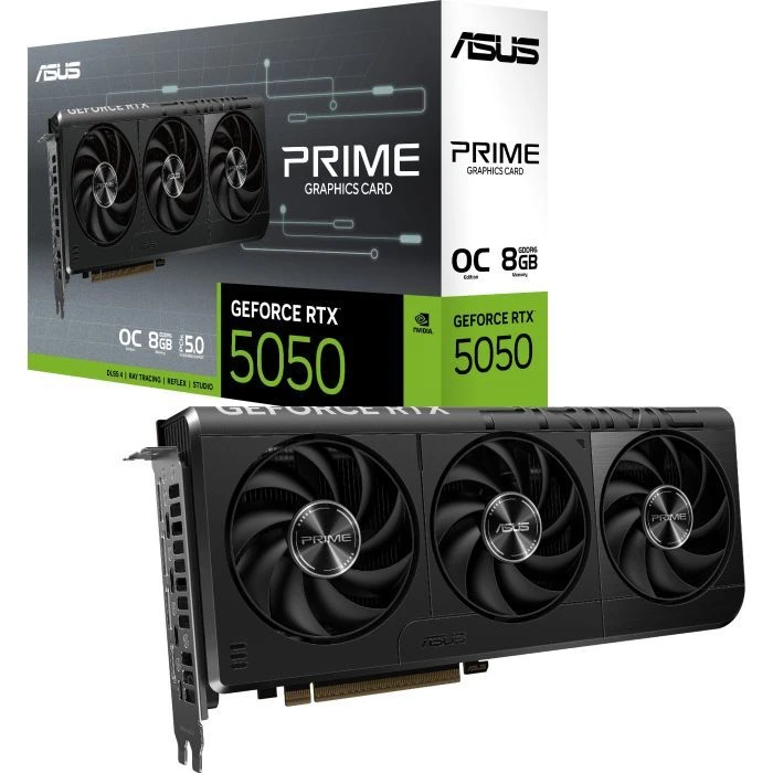 ASUS GeForce RTX5050 8Gb PRIME OC (PRIME-RTX5050-O8G) (90YV0N70-M0NA00) (UA) ; Форм-фактор: стандартний;