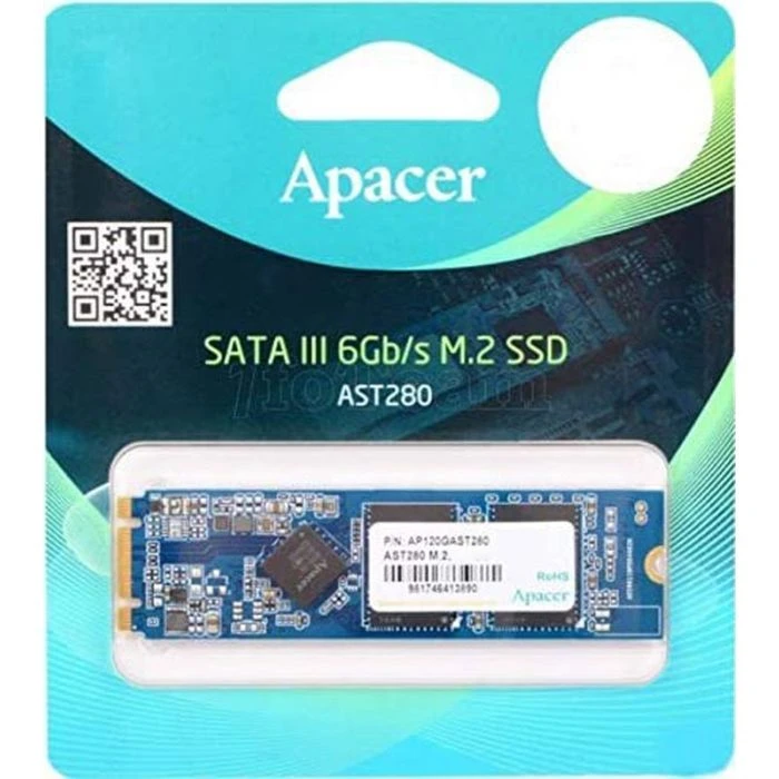 M.2 2280 256GB Apacer (AP256GAST280X-1) (UA) ; Об'єм пам'яті: 256 GB; Тип