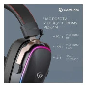 Навушники GamePro Asgard Valkyria RGB Tri-Mod (HSW249B) (UA)