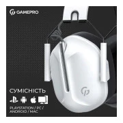 Навушники GamePro Genesis Hunter White (HS1350W) (UA)