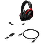 Навушники HyperX Cloud III S Wireless/USB-A/USB-C Black/Red (A59Z0AA) (UA)