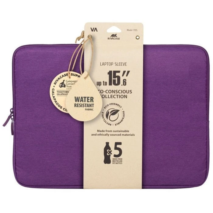 Чехол для ноутбука RivaCase 15.6 7705 Suzuka Violet (7705Violet) (UA) ; Способ закрытия: молния;