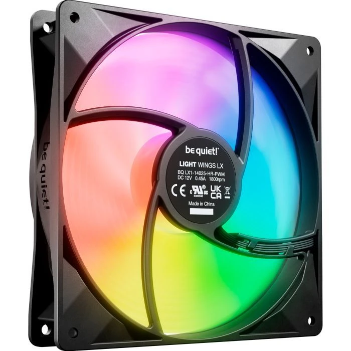 Кулер для корпуса Be quiet! LIGHT WINGS LX 140mm PWM high-speed (BL129) (UA)