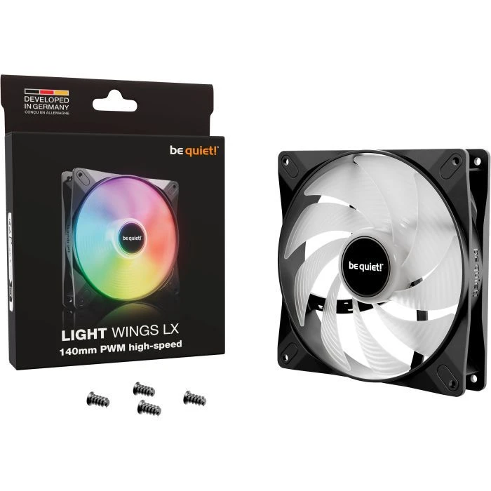 Кулер для корпуса Be quiet! LIGHT WINGS LX 140mm PWM high-speed (BL129) (UA)
