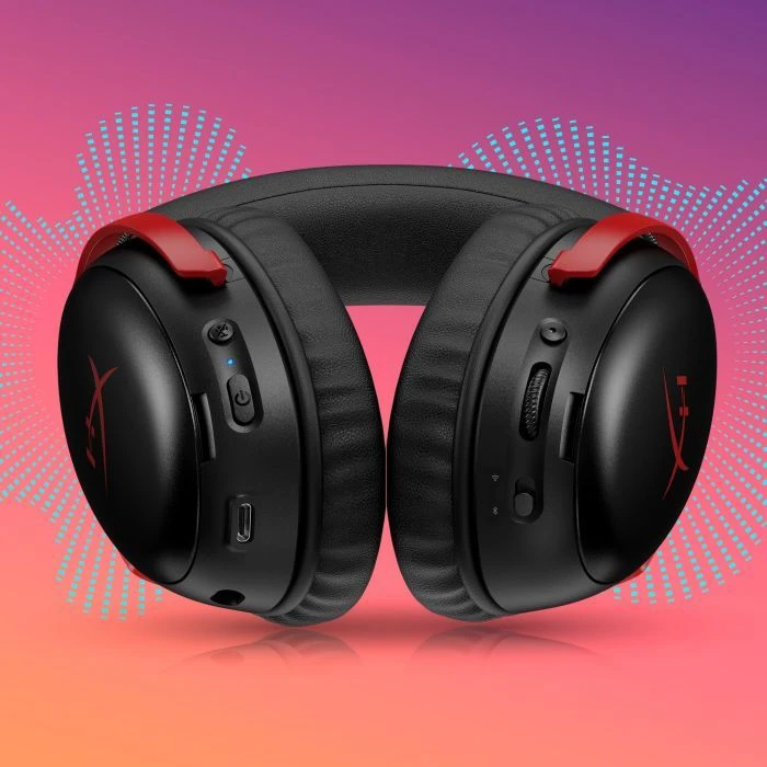 Наушники HyperX Cloud III S Wireless/USB-A/USB-C Black/Red (A59Z0AA) (UA) ; Интерфейс подключения: Bluetooth,