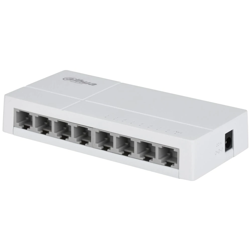 Комутатор Dahua DH-SF1008L Fast Ethernet (10 / 100 Мбіт / с): 8; Gigabit Ethernet