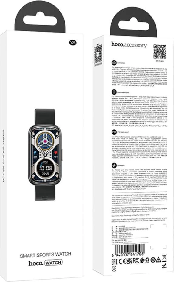 Смарт-часы Hoco Y25 Black (6942007641708) (UA)