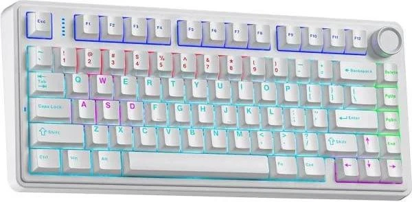 AULA F75 KRGD Red USB White (6948391203225) (UA)