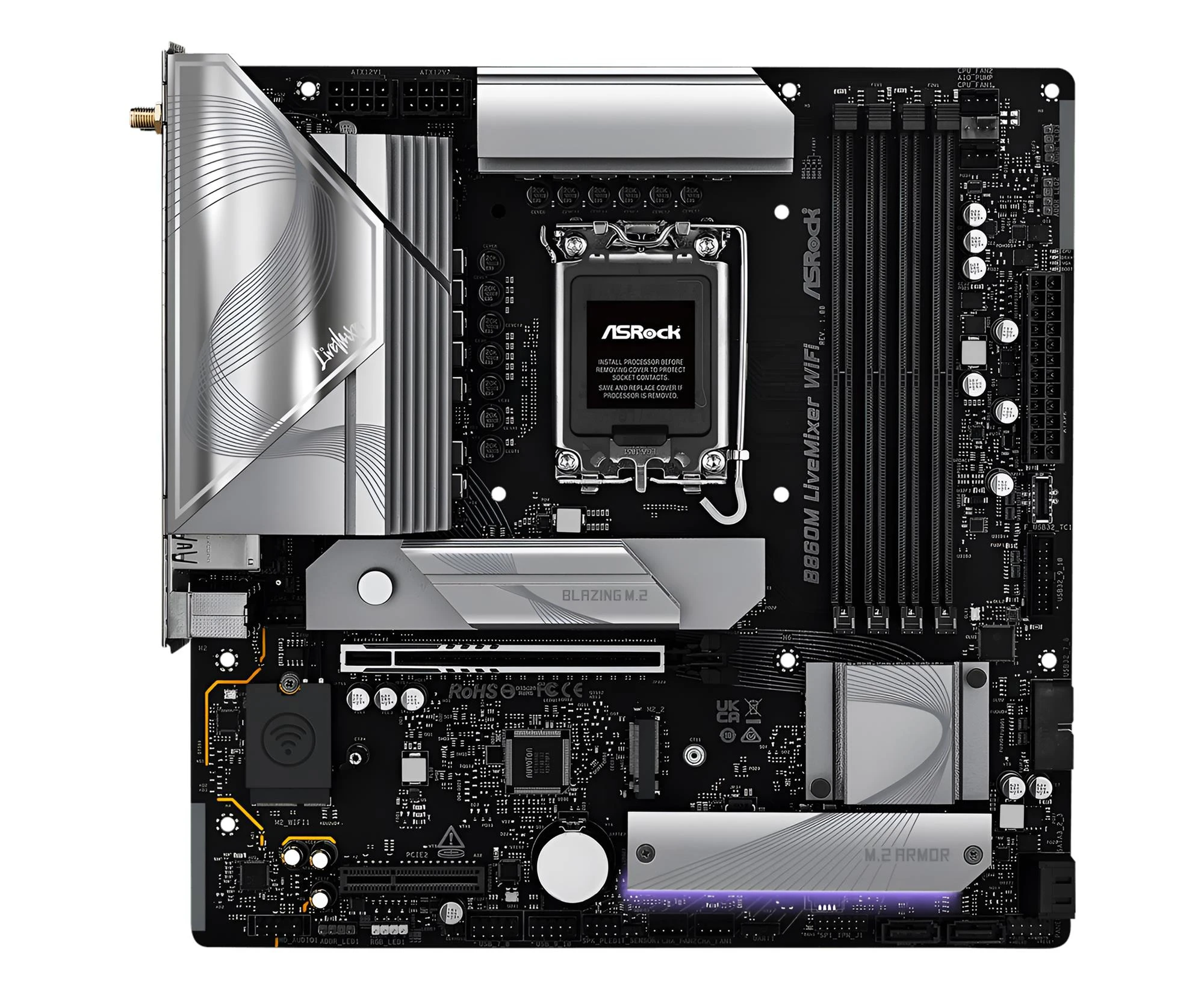 ASRock B860M LiveMixer WiFi EU Конструкція блоку живлення: