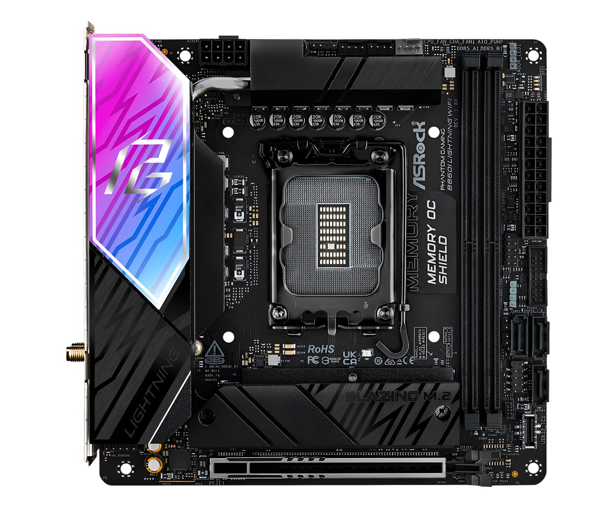 ASRock B860I Lightning WiFi EU Конструкція блока живлення: