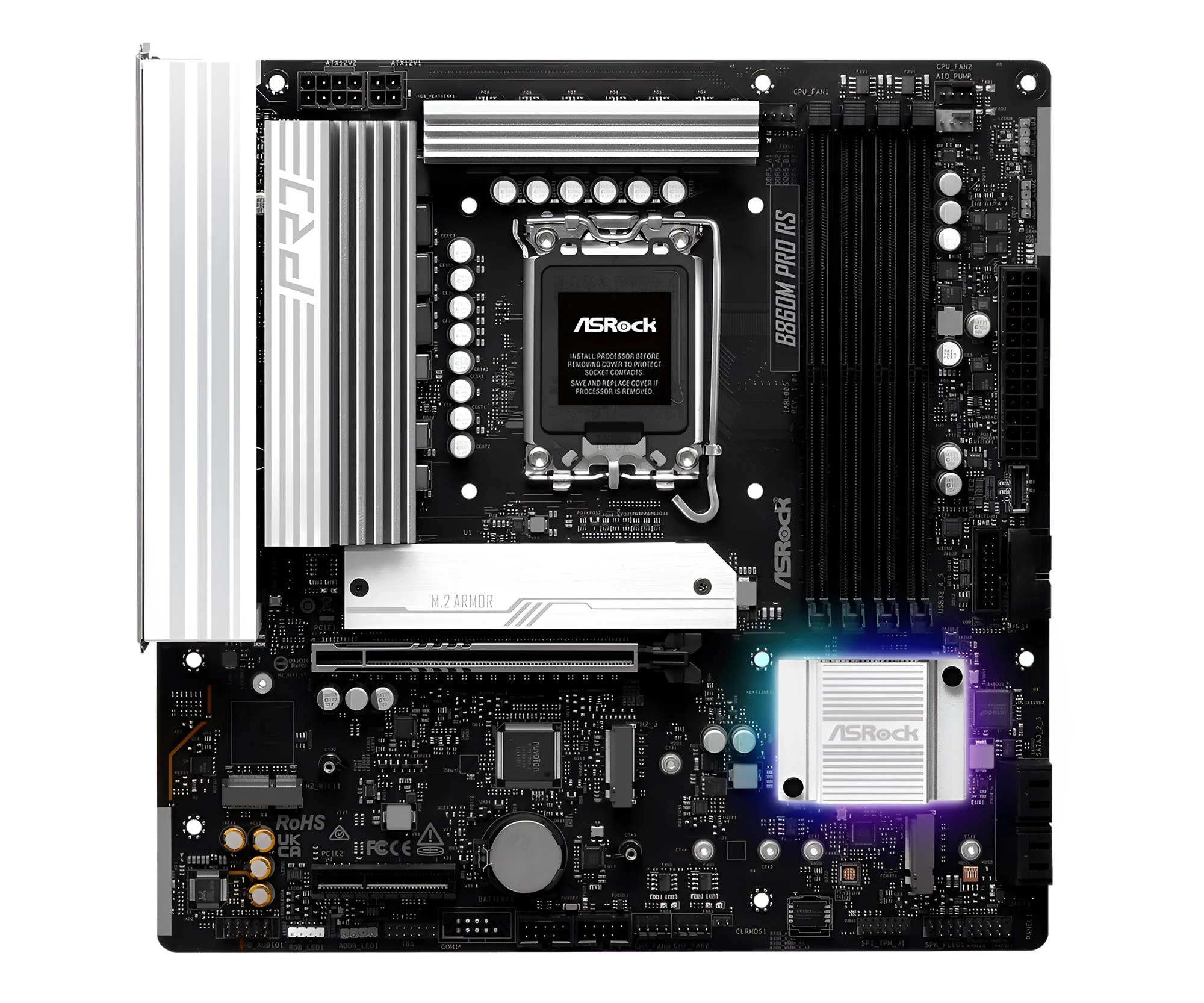 ASRock B860M Pro RS EU Конструкція блоку живлення: